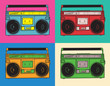 retro boom box