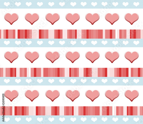 Illustration: Romantic wallpaper design Romantic wallpaper design