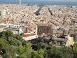 Blick auf das Häusermeer der Stadt Barcelona, Spanien Blick auf das Häusermeer der Stadt Barcelona, Spanien