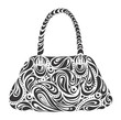 woman's handbag isolated on white background