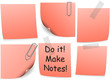 Vektor: Vector red post it collection Vector red post it collection