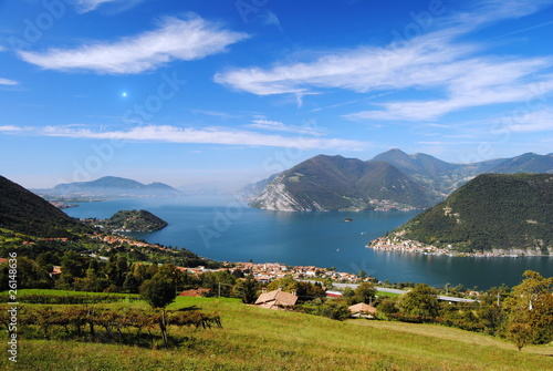 Foto: Panorama lago d'Iseo Panorama lago d'Iseo