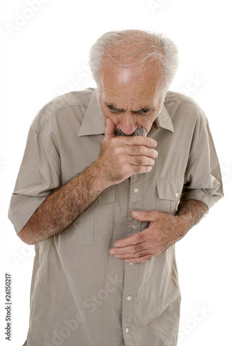 Foto: Old man coughing Old man coughing