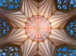 Photo: Mediaeval chapter house ceiling Mediaeval chapter house ceiling