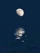 moon reflected in water