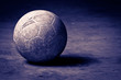 volleyball on cement floor