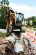 Photo: Laying a Trench for Domestic Utilities Laying a Trench for Domestic Utilities