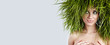 Ecology woman, green concept