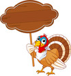 Thanksgiving Turkey with sign