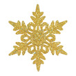 Weihnachtliche Schneeflocke in gold