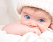 Happy Little Baby Child Sucking Hand Happy Little Baby Child Sucking Hand