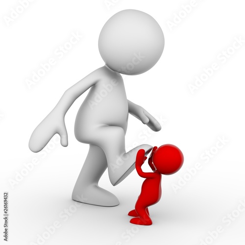 Illustration: Discrimination. accent red Discrimination. accent red