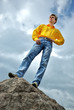 Man in yellow shirt