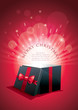 Christmas gift explosion. Christmas gift explosion.