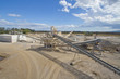 carriere et tapis transport de materiaux
