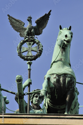 Photo: Godess of Victory on the top of the Brandeburg Gate Godess of Victory on the top of the Brandeburg Gate