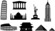 landmarks vector silhouettes