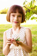 Photo: smiling little girl outdoor smiling little girl outdoor