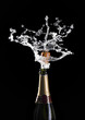 champagne cork explosion