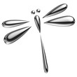 Libellule de chrome