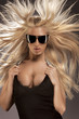Foto: Ultramodern hairstyle. Ultramodern hairstyle.
