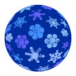 Abstract snowball isolated on white Abstract snowball isolated on white