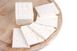 white goat cheese served on plate white goat cheese served on plate