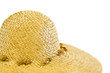 staw hat on white