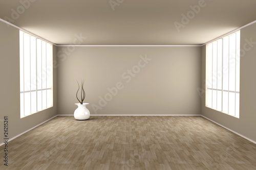 Illustration: Leeres Zimmer Leeres Zimmer