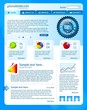 Blue business website template 1