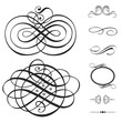 Vector Swirl Ornament Set Vector Swirl Ornament Set