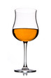 Still-life with the wine glass on white