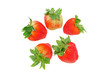 strawberry on white background