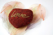red heart with love