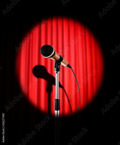 Photo: Curtains with microphone Curtains with microphone