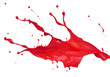 red paint splash