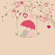 kissing birds