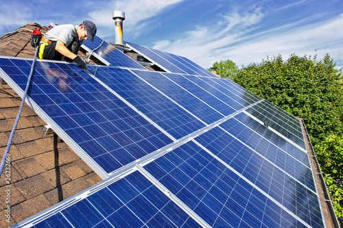 Photo: Solar panel installation Solar panel installation