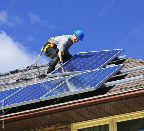 Photo: Solar panel installation Solar panel installation