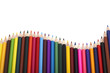 colored pencils - isolated on the white background