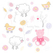 Seamless funky cartoon pattern. Seamless funky cartoon pattern.