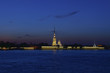 Saint Petersburg, Russia, night view of Peter and Paul Fortress Saint Petersburg, Russia, night view of Peter and Paul Fortress