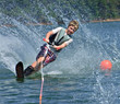 Young Slalom Skiier