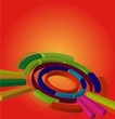 Abstract circled background