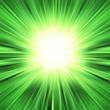 Green light burst - abstract background