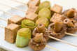 Asiatische vegetarische Spieße Asiatische vegetarische Spieße