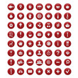 Restaurant And Map Icons Set