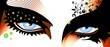Occhi Blu Truccati-Blue Eyes Make Up-Vector
