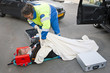 Injured woman