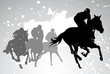 horse races. vector
